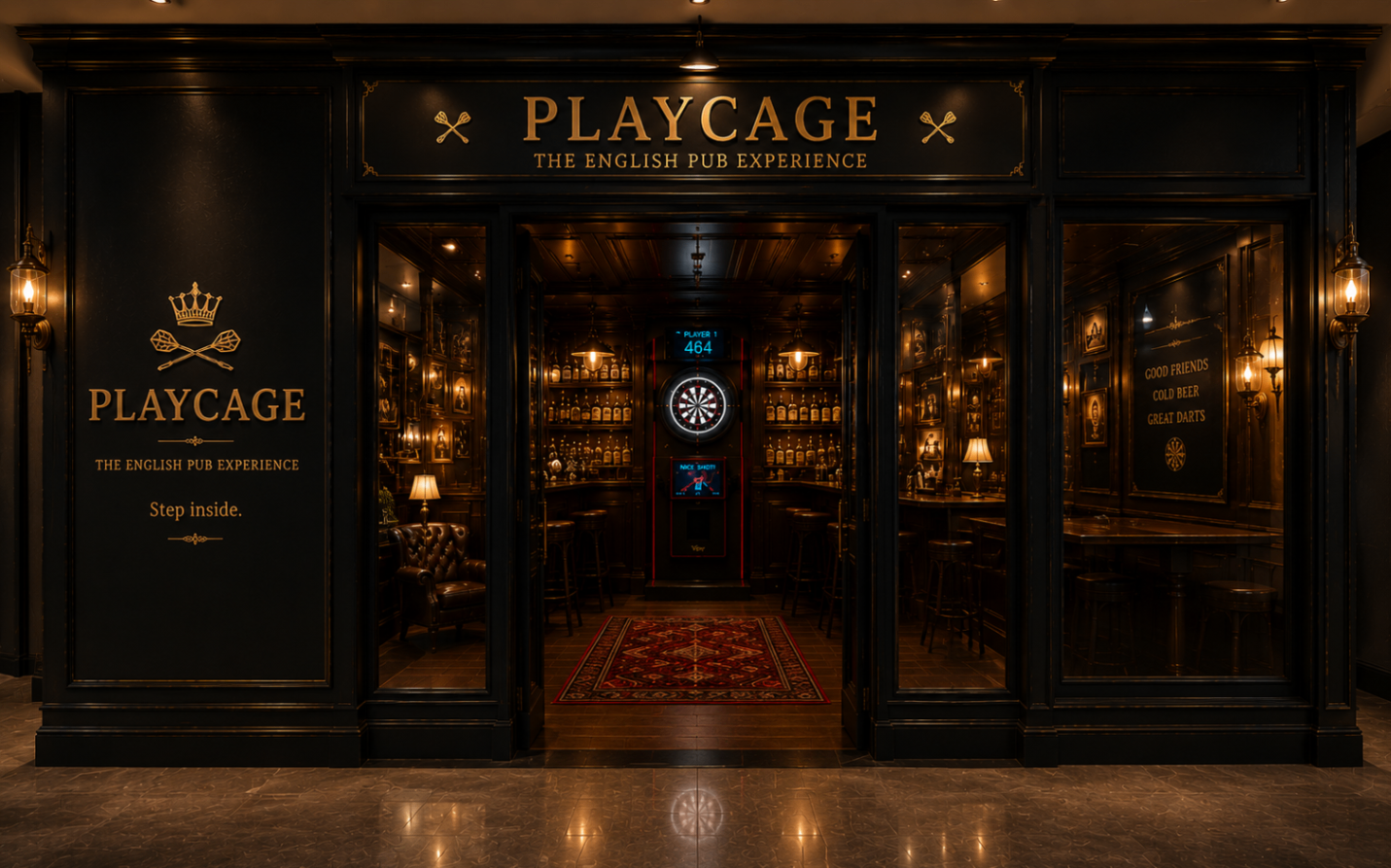 Vue avant de la structure Playcage
